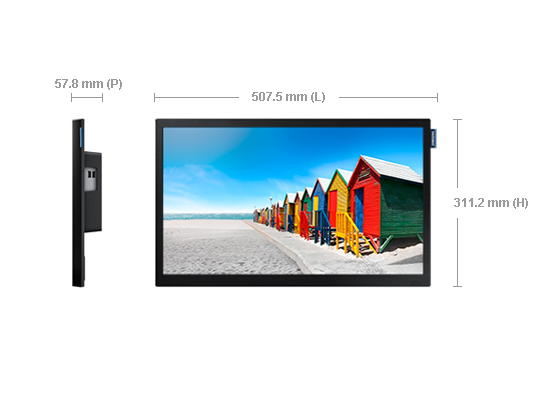Photo Ecran 22'' LED  Tactile Slim FullHD + HP - DB22D - SAMSUNG 