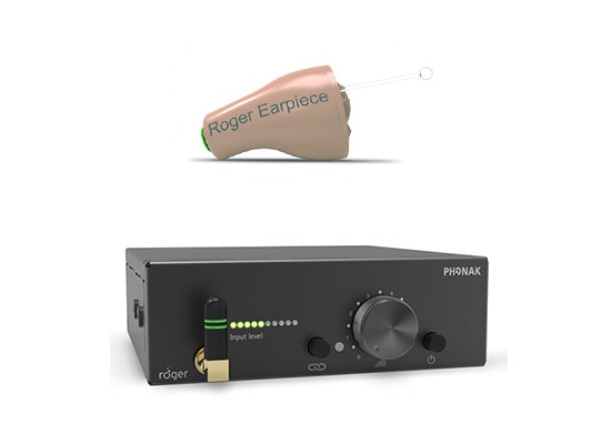 photo Ear Monitor Phonak Roger Numérique 2.4 GHz + micro d\'ordre