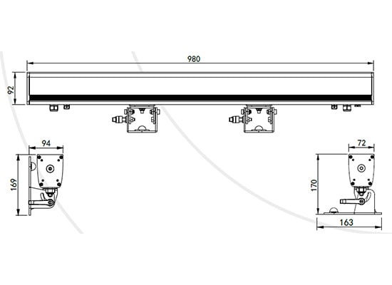 Photo Barre LED Oxo Pixyline 150 - 14x10W - RGBW