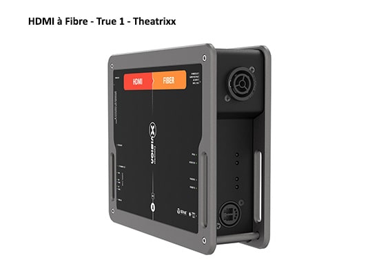 Photo Liaison fibre optique 150m Monomode THEARIXX HDMI 2.0 + RJ45 4K@60Hz 
