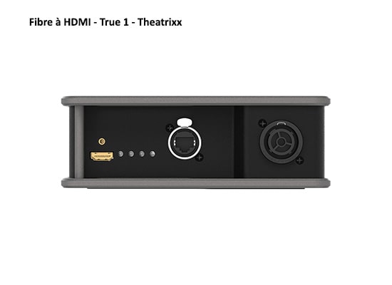 Photo Liaison fibre optique 150m Monomode THEARIXX HDMI 2.0 + RJ45 4K@60Hz 