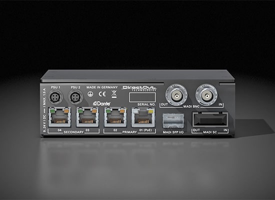 Photo Interface 64 Canaux DirectOut DANTE / MADI