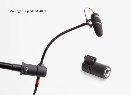 Photo Micro HF instrument noir DPA4099 Extreme SPL - Low sens