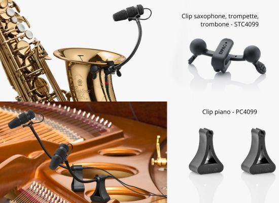 Photo Micro HF instrument noir DPA4099 Extreme SPL - Low sens