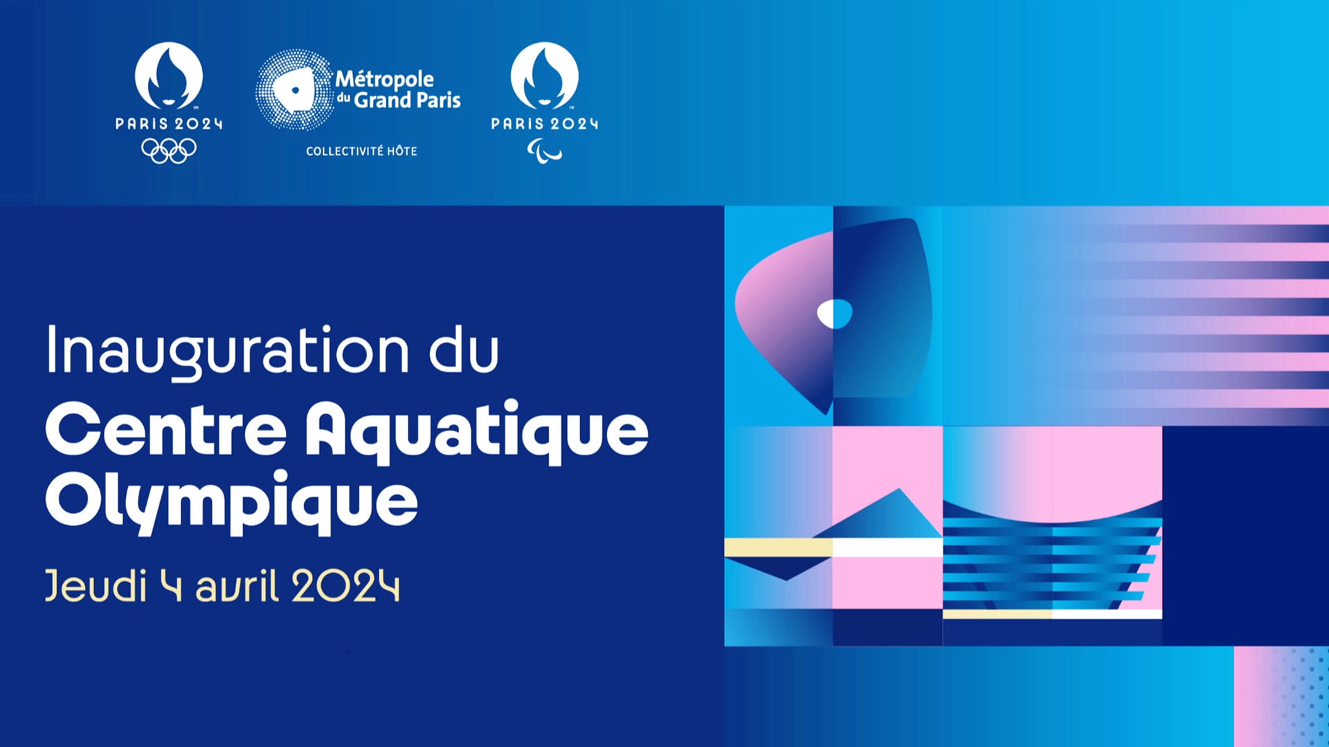 Inauguration Centre Aquatique Olympique : Saint-Denis 