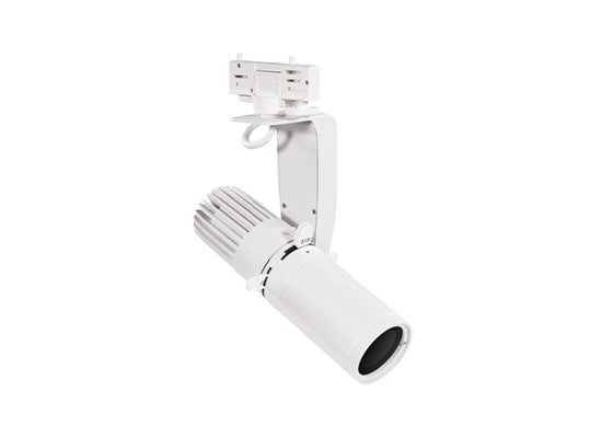 photo Mini-Découpe Blanche PROLIGHTS MiniEclipse avec optique 50° (28W - 3100K - WDMX - Sur rail)