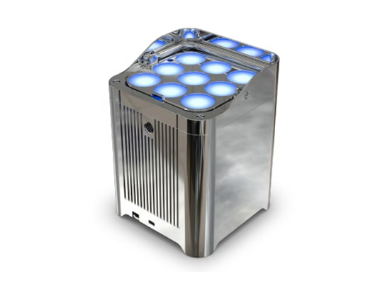 photo Par LED sur batterie Well Fit X Chrome