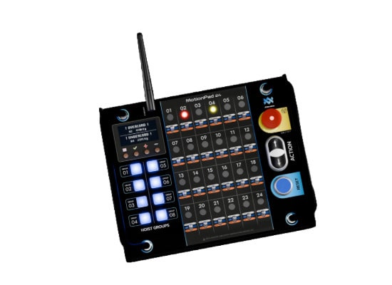 Photo Télécommande 12 palans T12-TD (16AP17 / SOCA / Harting) avec remote HF 24