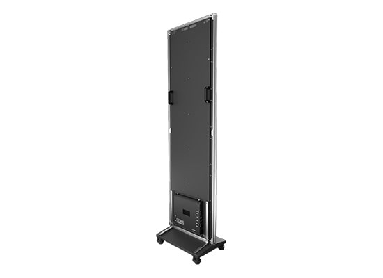Photo Totem LED 1.5mm sur base roulette