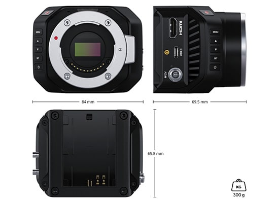 Photo Caméra Paluche BlackMagic Micro Studio Caméra 4K G2 + Obj 14-42mm