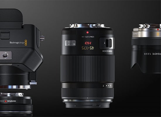 Photo Caméra Paluche BlackMagic Micro Studio Caméra 4K G2 + Obj 14-42mm