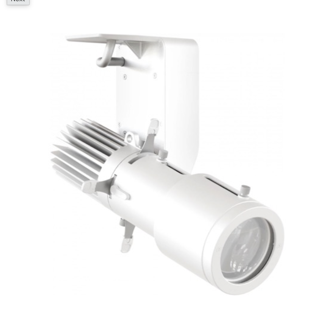 photo Mini-Découpe Blanche EclDisplay PROLIGHTS (35W - VW - CRMX - Sur rail)